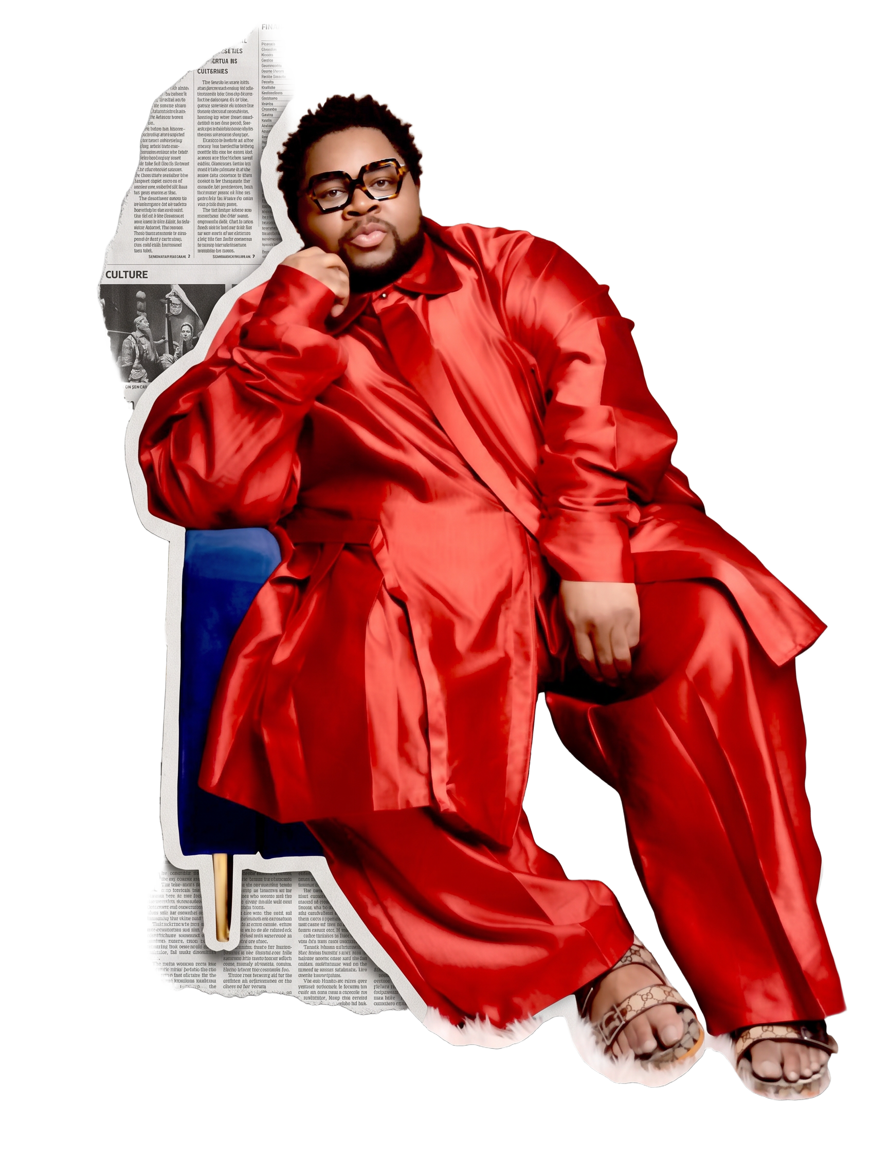 Editorial cutout portrait of Dennis Maurice Dumpson